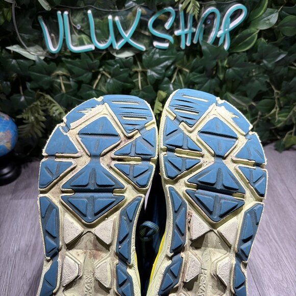 Hoka Stinson ATR 6 Shoes Mens 13 Blue Coral Butterfly Trail Woods Hiking Terrain